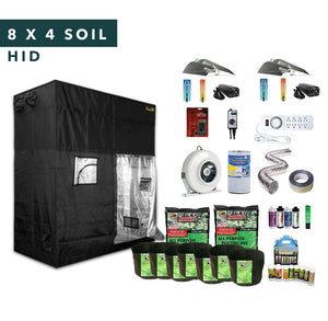 8' X 4' HID Soil Complete Indoor Grow Tent Kits for 8 Plants