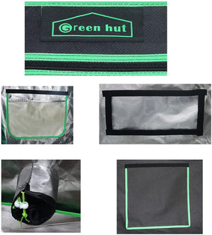 Green Hut 96"X48"X78" 600D Mylar Hydroponic Grow Tent
