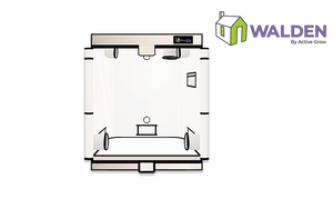 Active Grow Walden White Grow Tent 2' x 4' with 4″ Ventilation Kit