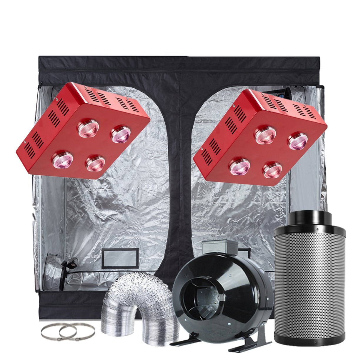 TopoGrow 96X48X80 LED Grow Tent Kits