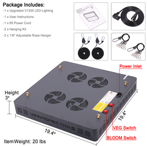Viparspectra v1200 deals led grow light