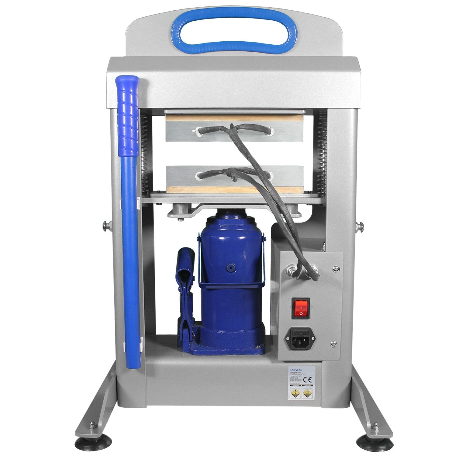 Dulytek DHP20 Hydraulic Rosin Heat Press for Solventless Extraction, 20 Ton