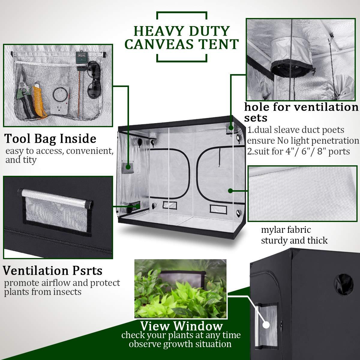 Growtent Garden 96X48X80 Indoor Grow Tent