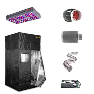 4' X 4' LED Organic Soil Indoor Grow Tent Kits For 4 Plants