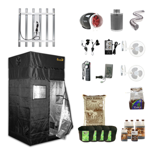 4' X 4' LED Organic Soil Indoor Grow Tent Kits For 4 Plants