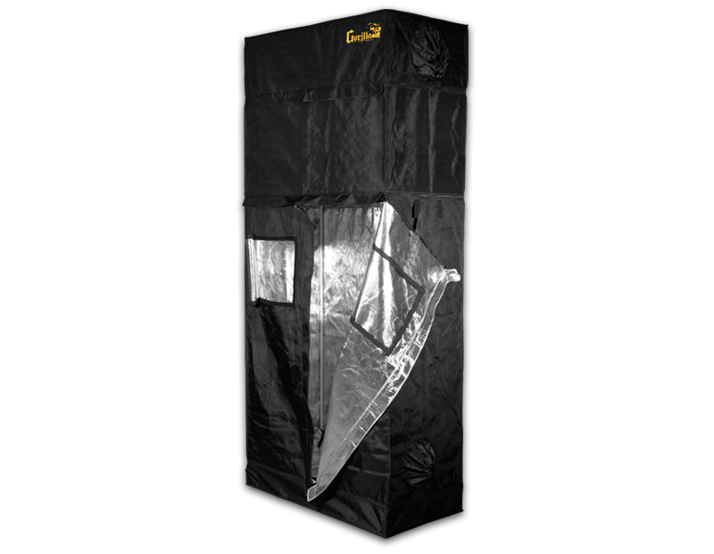 Gorilla 2ft x 4ft x 6ft11inch w/ Ext 7ft11inch Grow Tent For Plants Indoors