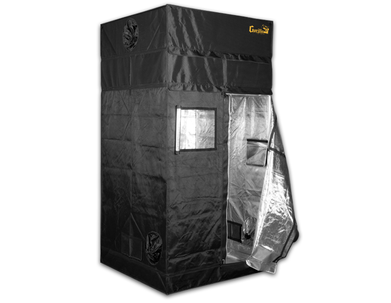 Gorilla 4ft x 4ft x 6ft11inch w/ Ext 7ft11inch Plants Grow Tent