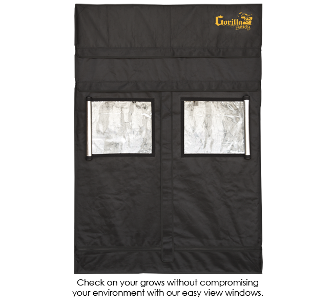 Gorilla 2ft x 4ft x 4ft11inch w/ Ext 5ft11inch Grow Tents For Shorty Plants