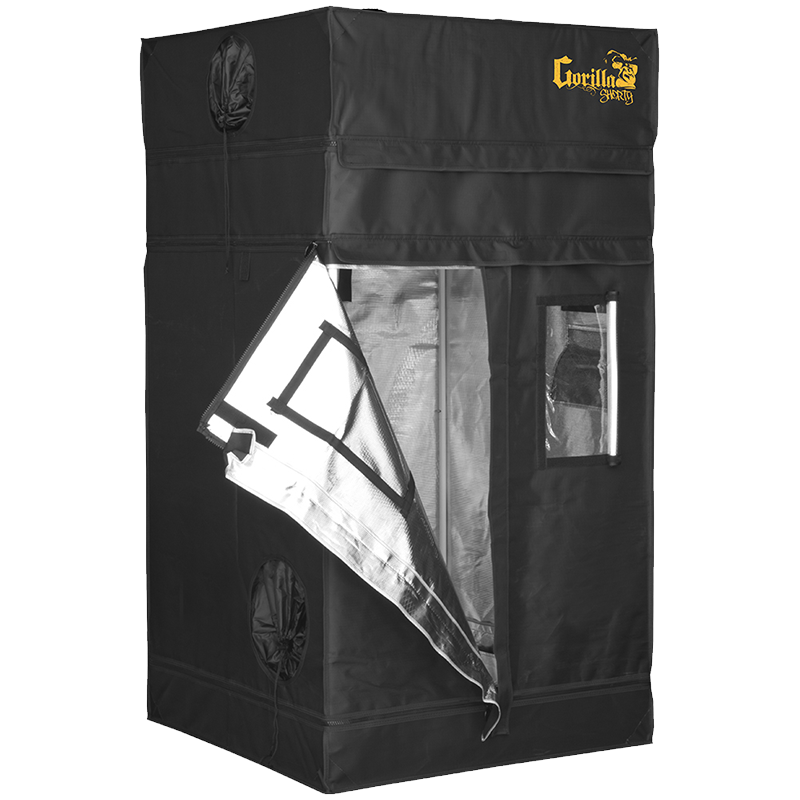 Gorilla 3' x 3' x 4'11" w/ Ext 5'8" Grow Tents Shorty Series