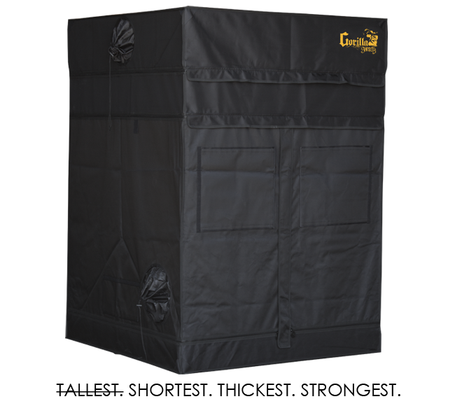 Gorilla 4ft x 4ft x 4ft11inch Plants Grow Tents Shorty Series