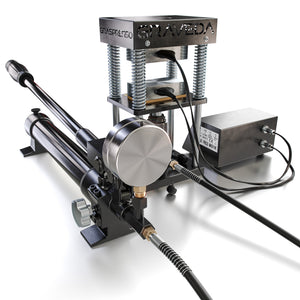 Graveda Graspresso EPIC 15 Ton hydraulic cylinder and manomete Rosin press