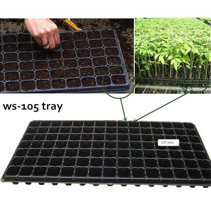ECO Farm Hydroponic Black Plastic Cell Seed Tray-growpackage.com