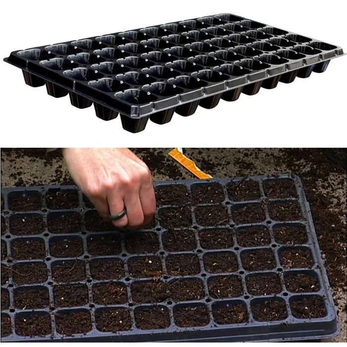 ECO Farm Hydroponic Black Plastic Cell Seed Tray-growpackage.com
