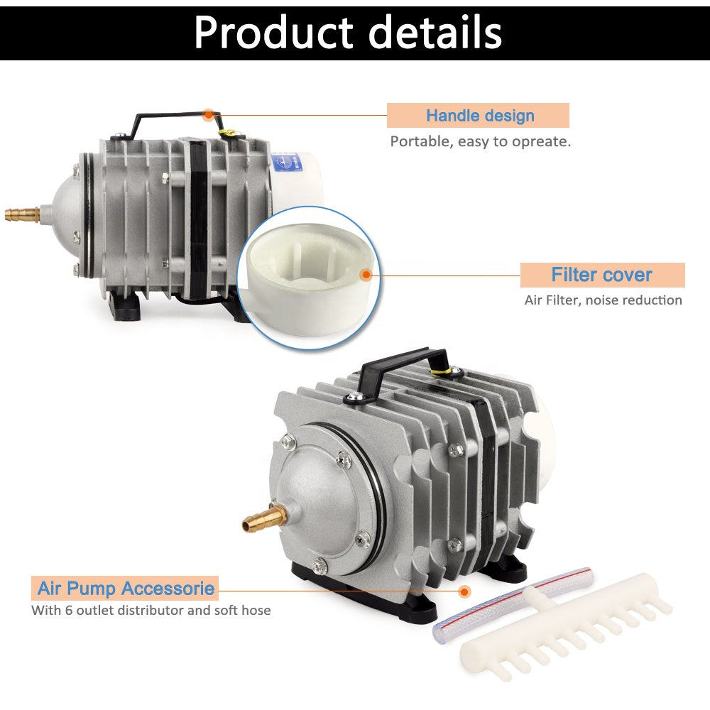 ECO Farm Commercial Hydroponics Air Pump-growpackage.com