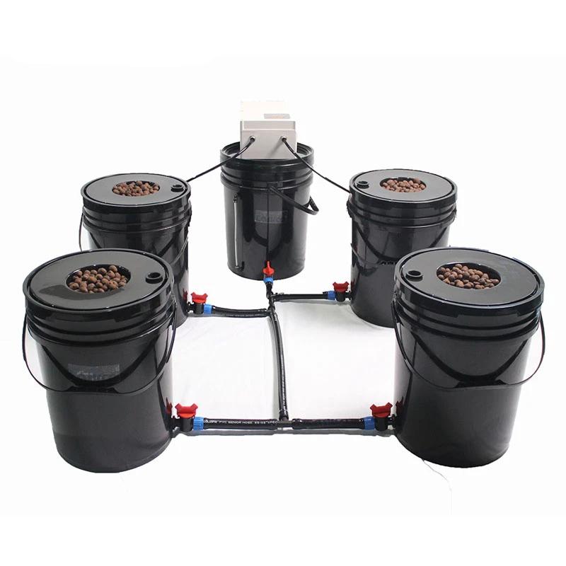 ECO Farm 5 Round Bucket Aeroponic System for Hydroponics-growpackage.com