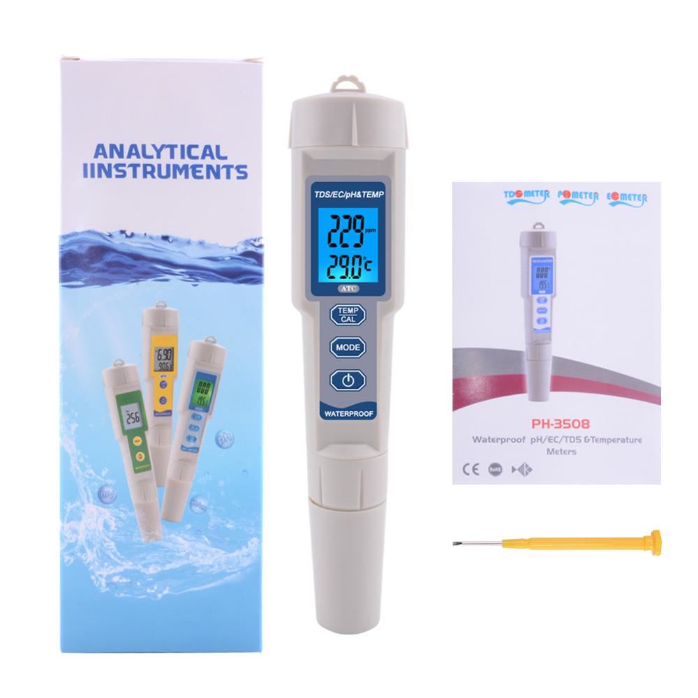 ECO Farm 4 in 1 PH/TDS/EC/Temperature Tester Meter-growpackage.com