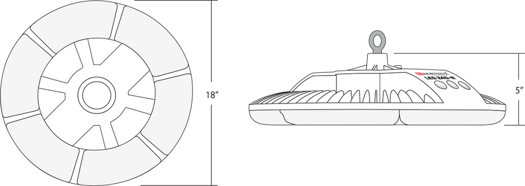 EYE Hortilux 240-R LED Grow Light for Indoor Plant Growing