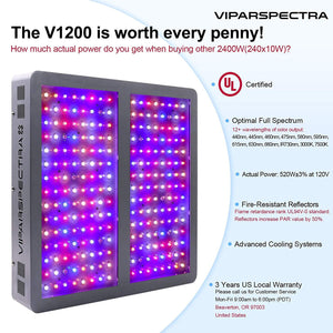 VIPARSPECTRA 300/450/600/1200W LED Grow Light