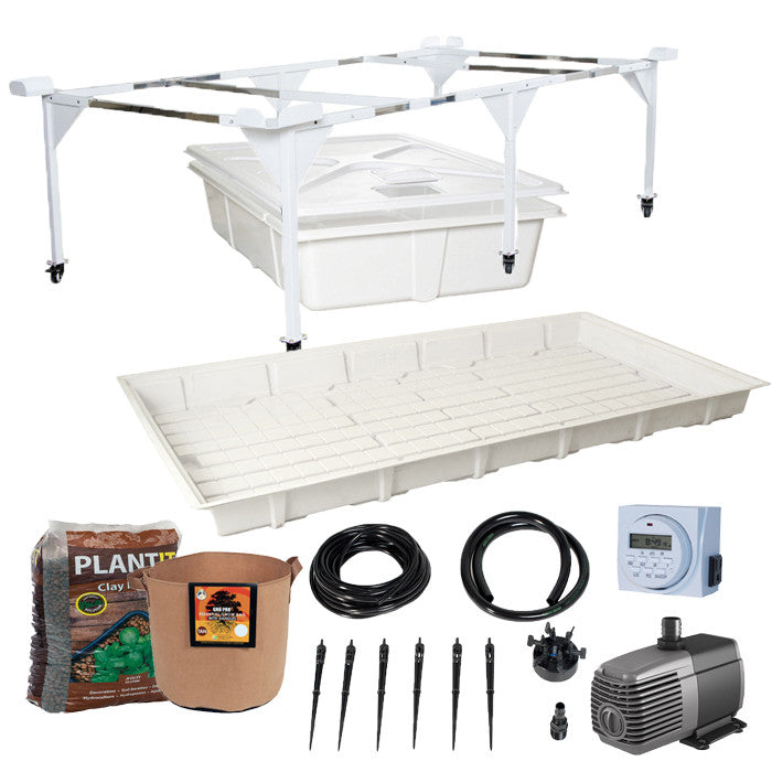 Active Aqua 4' x 8' Hydroponic Drip System Flood Table Kit