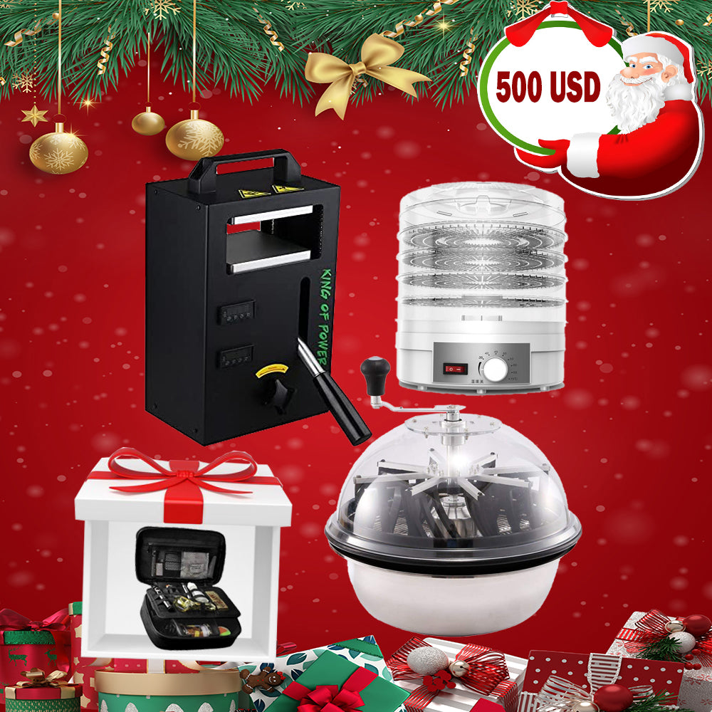 Christmas promotion-ECO Farm Rosin Press Machine-KP1+ECO Farm Electric Medicinal Plants Dryer+ ECO Farm 16 Inch Manual Leaf Bowl Trimmer Machine FREE SHIPPING