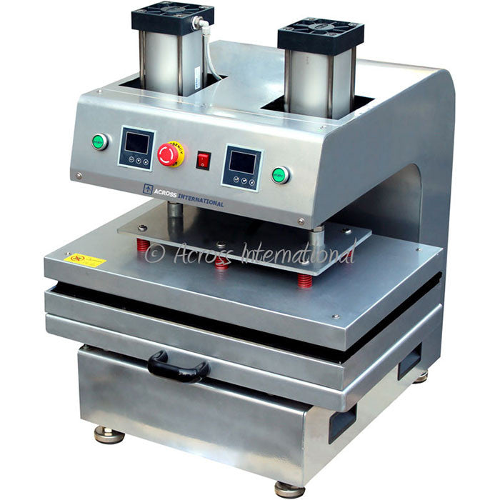 Across International 1 Ton Draw-Style Pneumatic Rosin Press with Dual 24" x 16" Heating Platens, 110 Volt