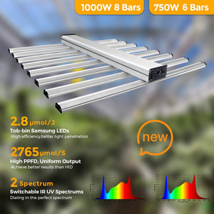 ECO Farm ECO Z Lite 750W/1000W LED Grow Light with Samsung Chip & UV IR Seperated Control