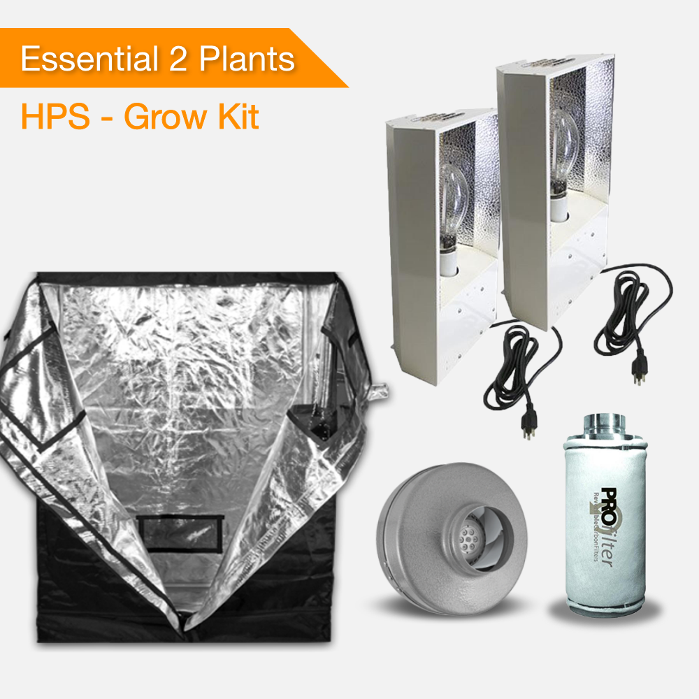 Essential 2 Plants Grow kit - HPS-growpackage.com