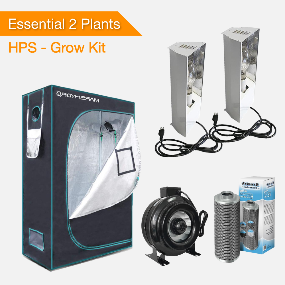 Essential 2 Plants Grow kit - HPS-growpackage.com