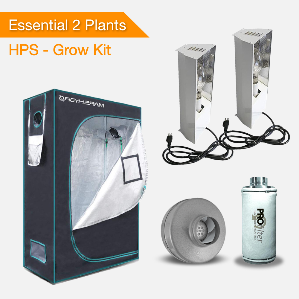 Essential 2 Plants Grow kit - HPS-growpackage.com