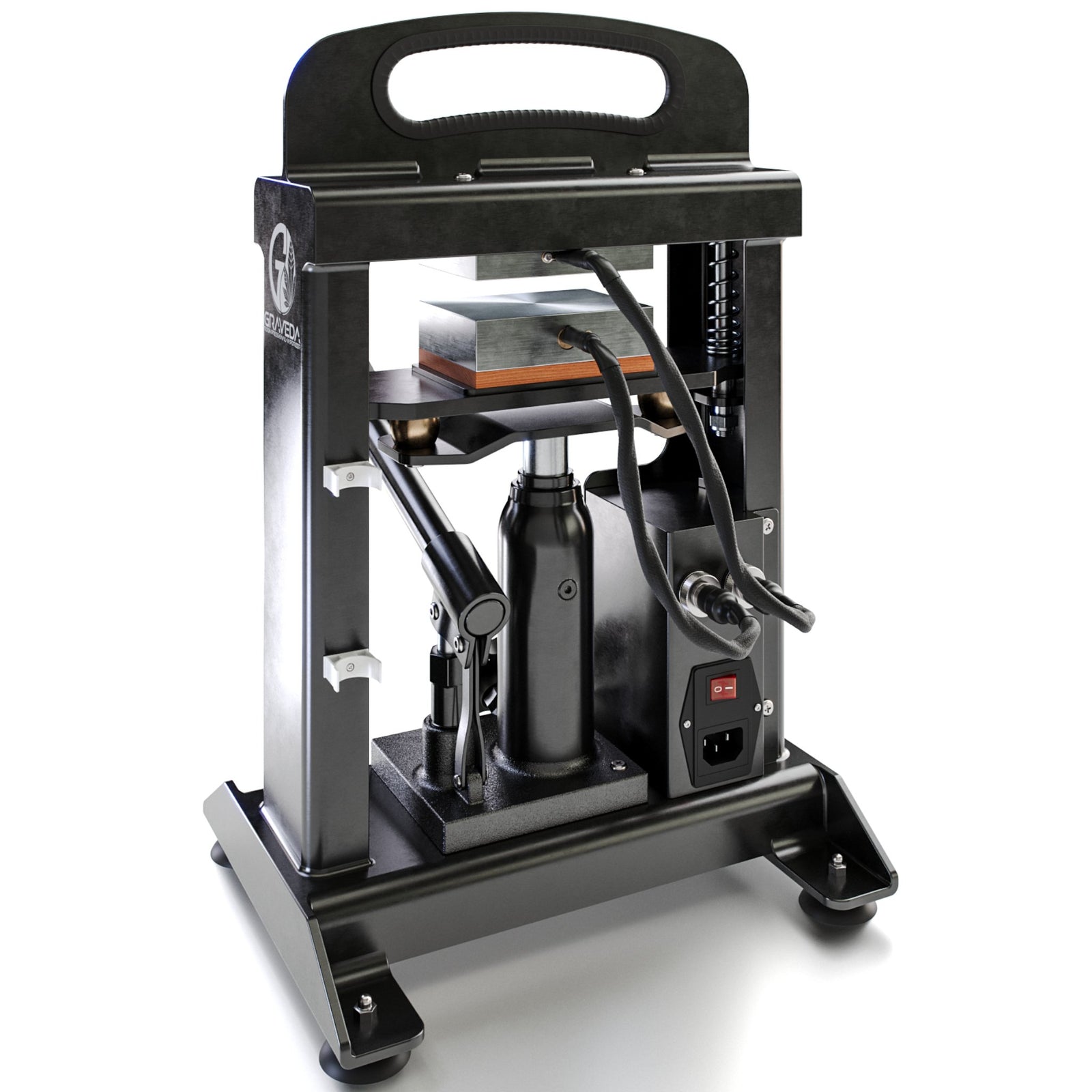 Graveda Grasspresso 3 Ton Rosin Press with a hydraulic