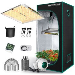 Mars Hydro TS 1000 LED Grow Light+2.3'x2.3' Indoor Tent Kits Combo Carbon Filter