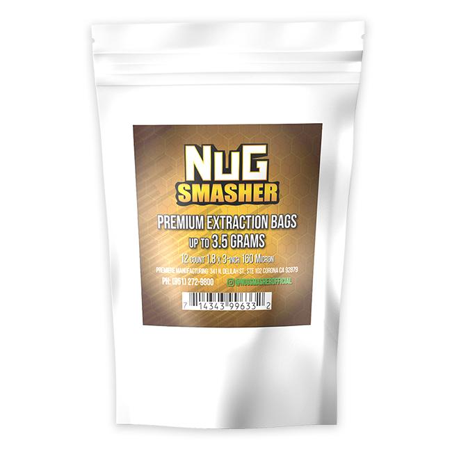 NugSmasher Premium Extraction Rosin Bags - Pack of 12 (37u, 90u, 120u, 160u)