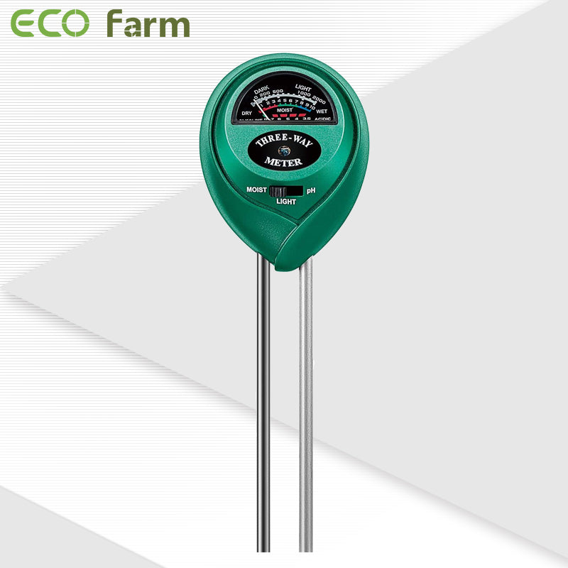 ECO Farm Soil Tester, 3-in-1 Plant Moisture Meter Light and PH Tester for Home
