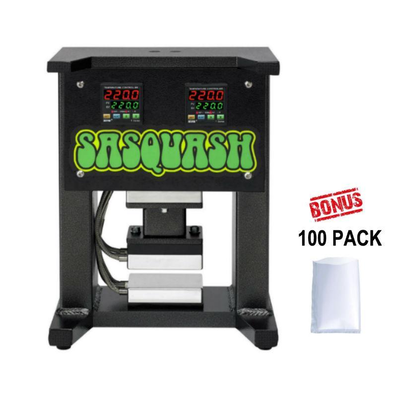 Sasquash Half Squash 5 Ton Rosin Press with Hand Pump - Growpackage.com