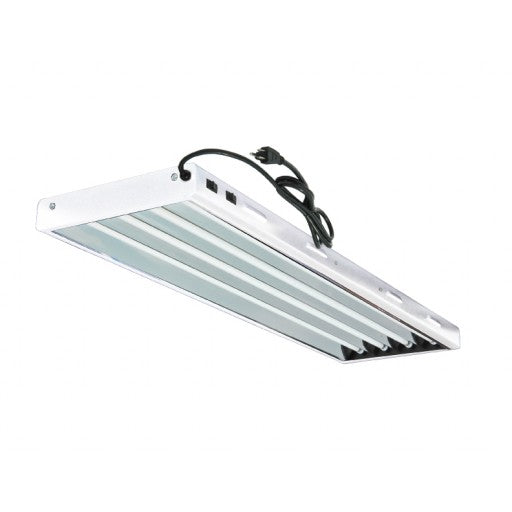 Grow Crew HO T5 4’, 4 Bulb Fixture w/ Bulbs White