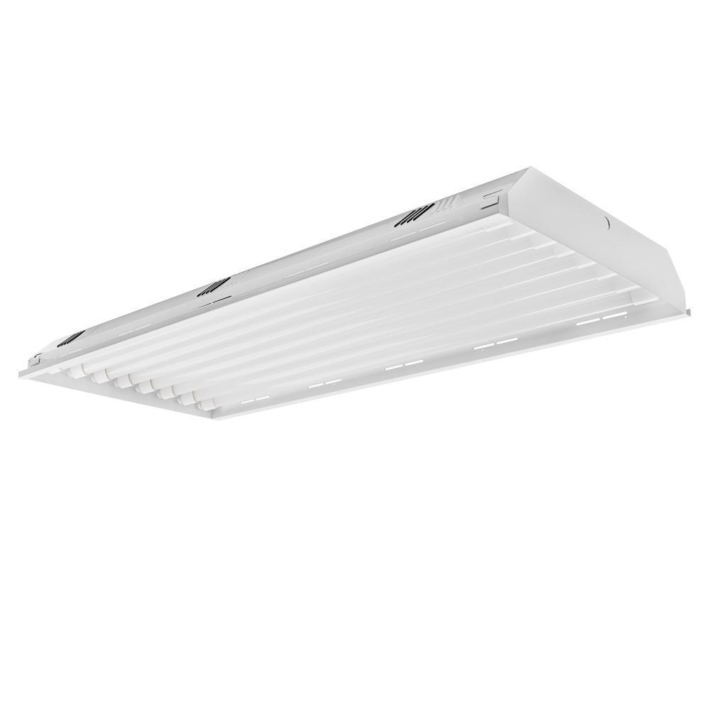 Toggled 8-Light 4-ft Grow Light Fixture w/ LED tubes - 128 watts - LED Grow Lights Depot