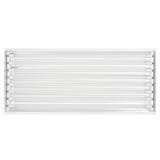 Toggled 8-Light 4-ft Grow Light Fixture w/ LED tubes - 128 watts - LED Grow Lights Depot